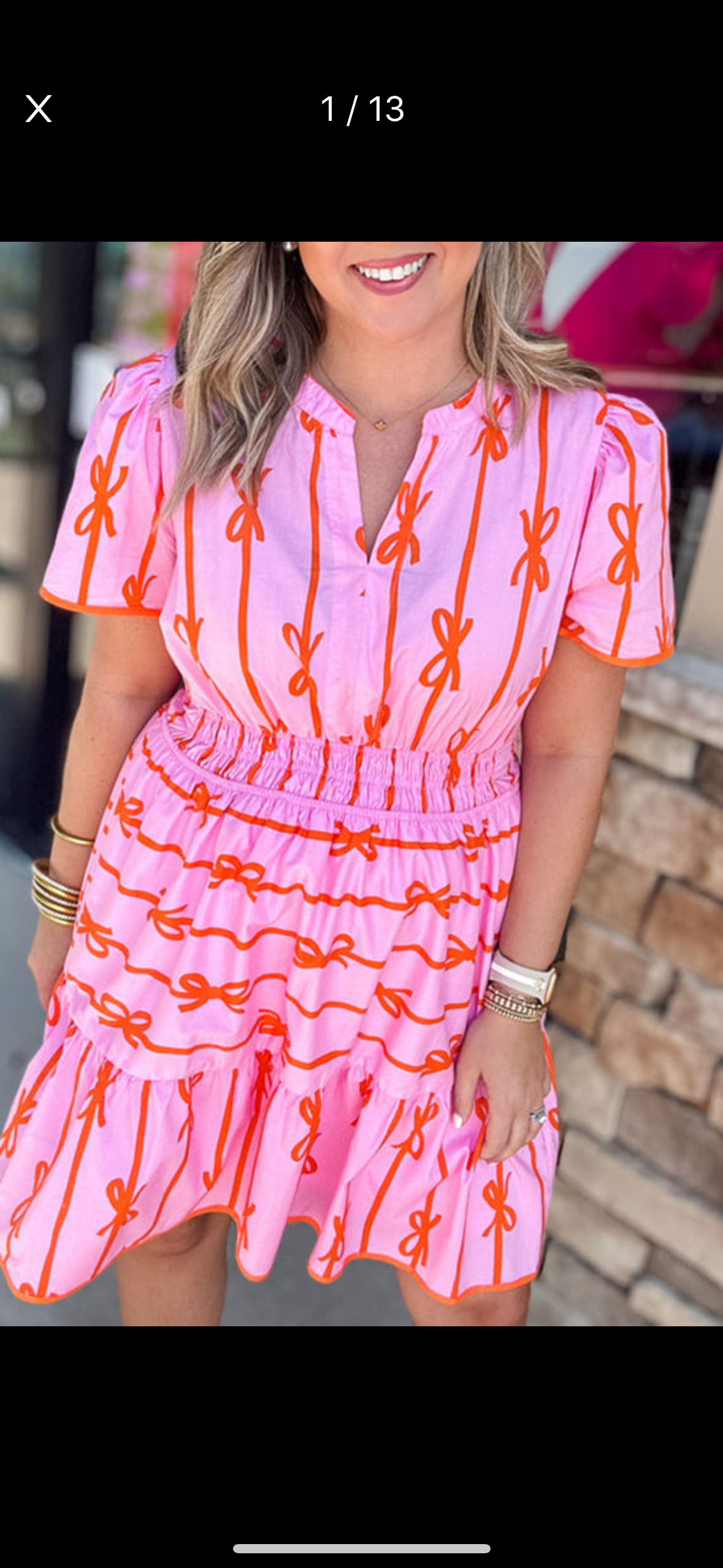 Pre-order Pink & Orange Bow Dress