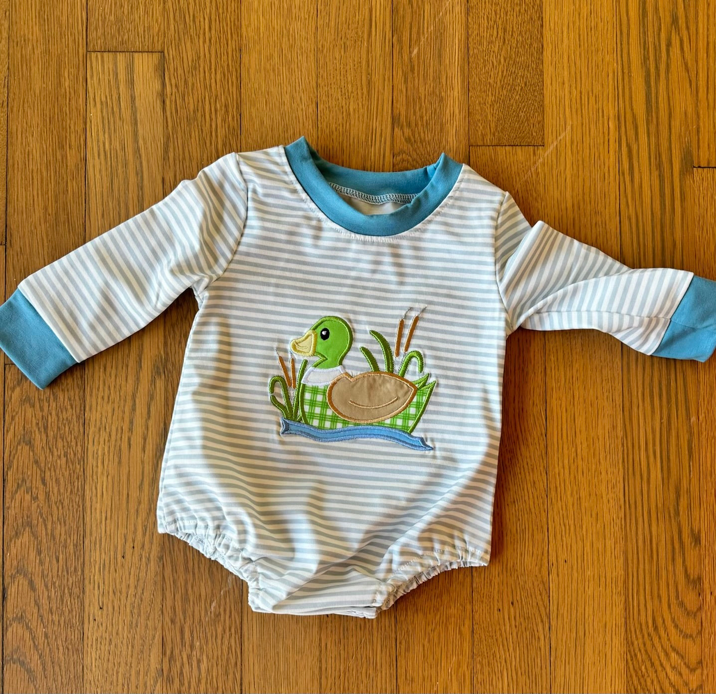 Blue Stripe Duck Bubble