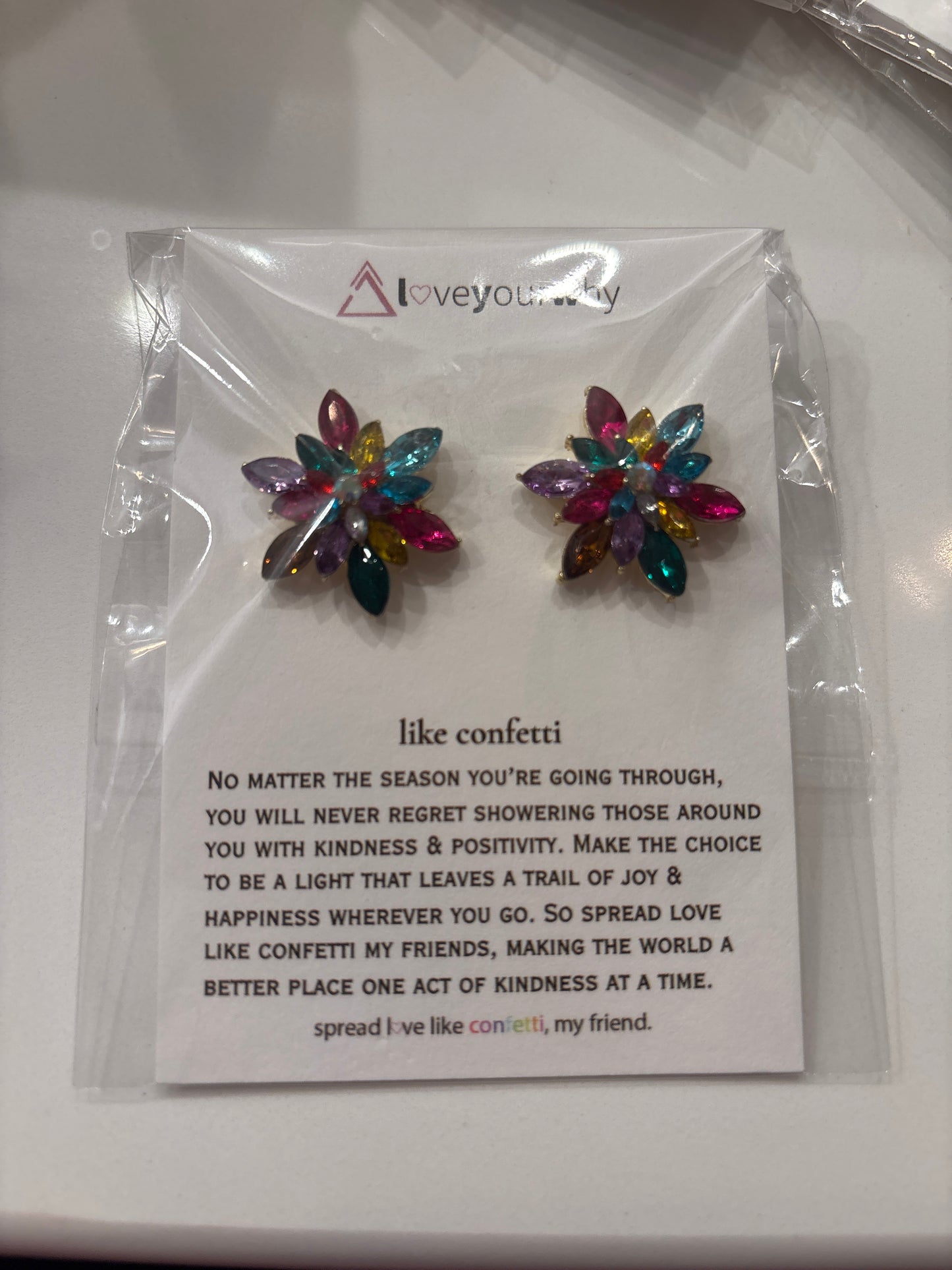 Loveyourwhy Confetti Earrings