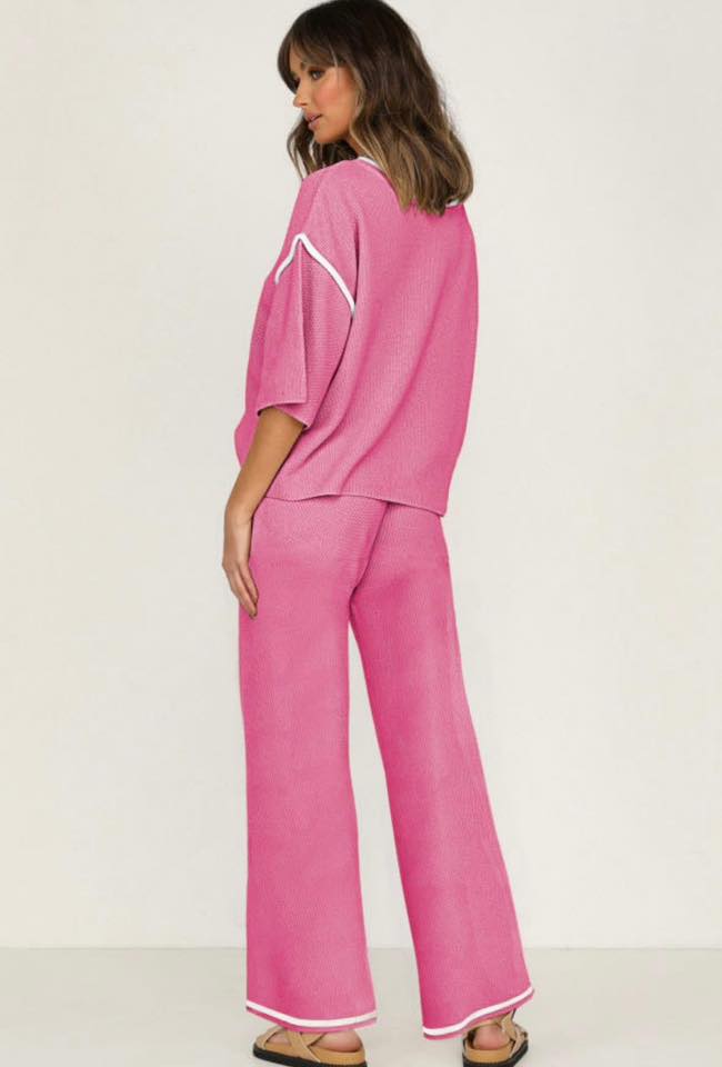 Pre-order 2-Piece Half Sleeve Pants Set