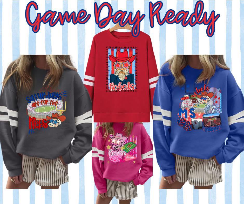 Game Day Ready Varsity Crewnecks