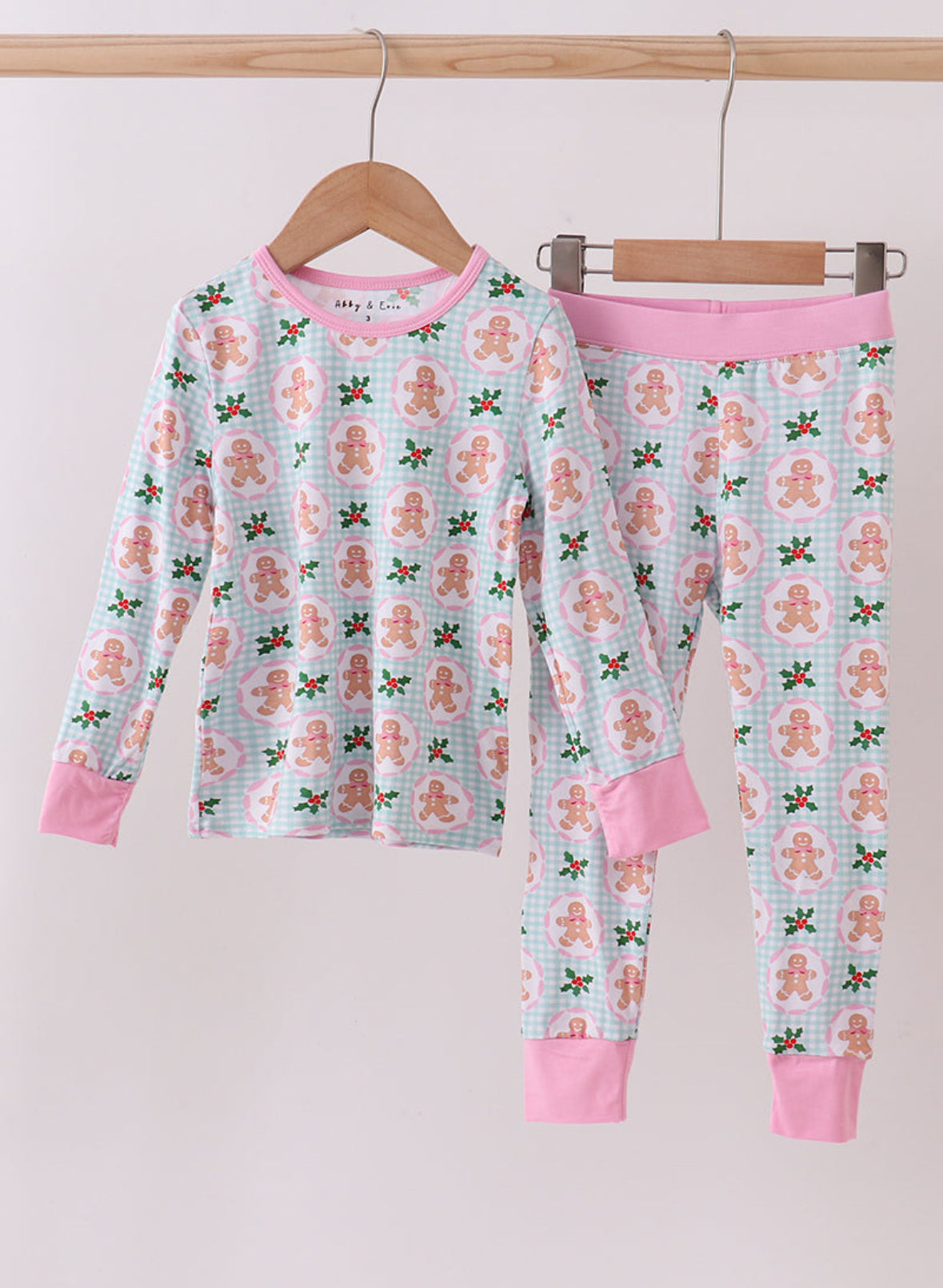 Pink Gingerbread Bamboo Pajamas