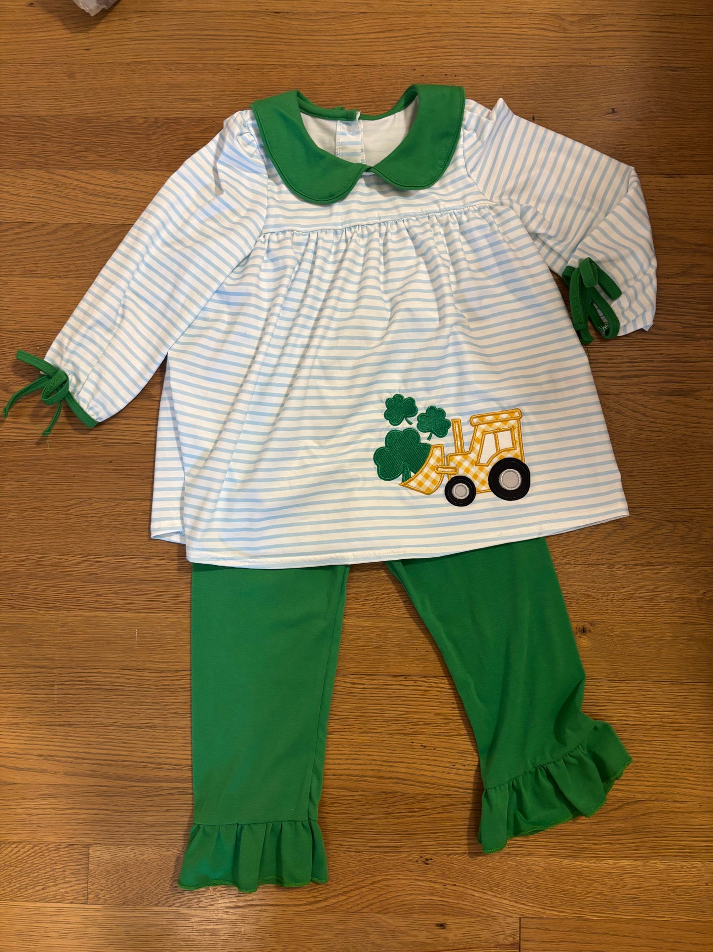 St. Patty’s Day Tractor Girl Set
