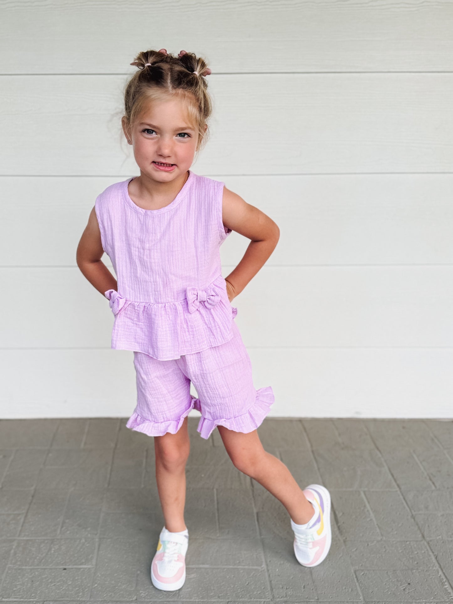 Pre-order Ruffle Bow Tank & Shorts Sets