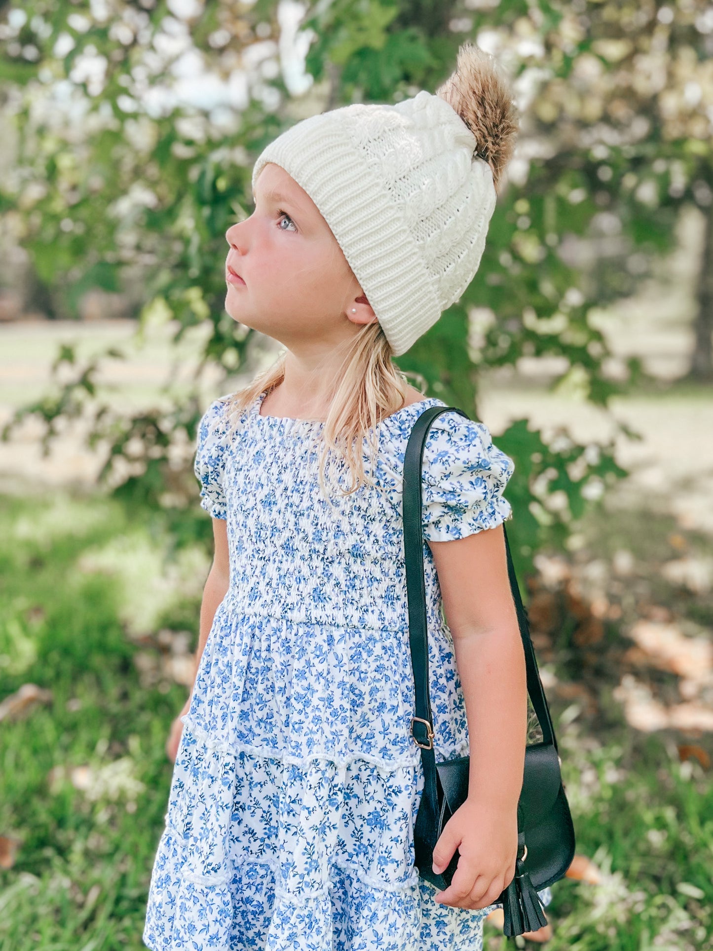 Mama/Mini Pom Beanies