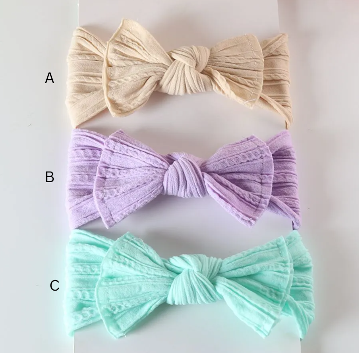 Nylon Bow Headbands