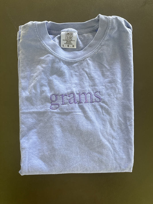 “Grams” Embroidered Comfort Color Tee