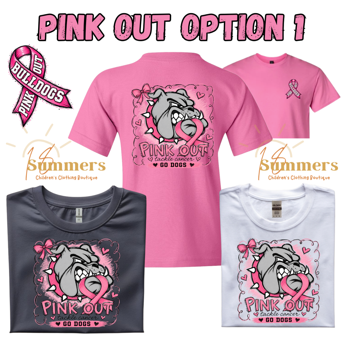 Pre-order Pink Out Bulldog Tees