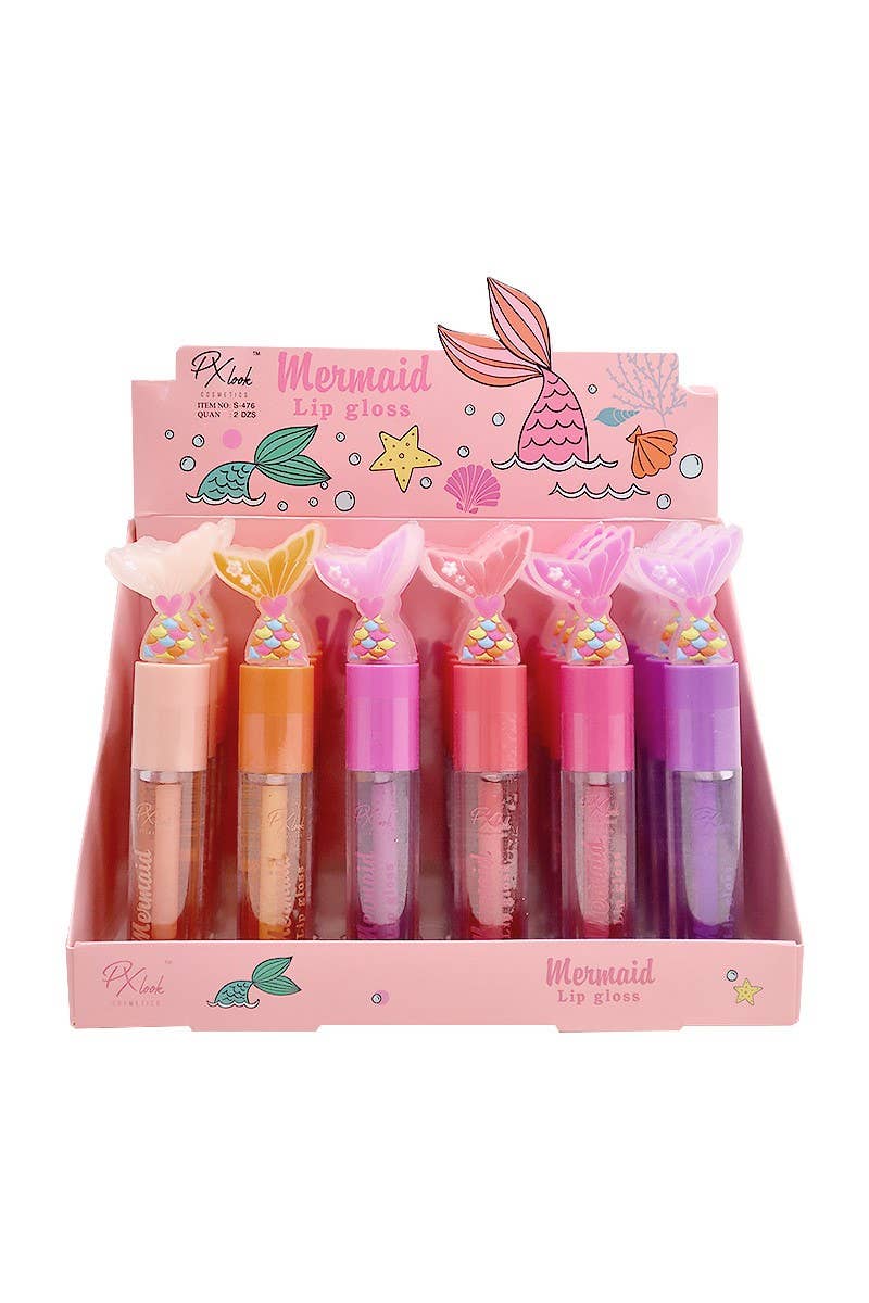 Mermaid Lip Gloss - 24pc