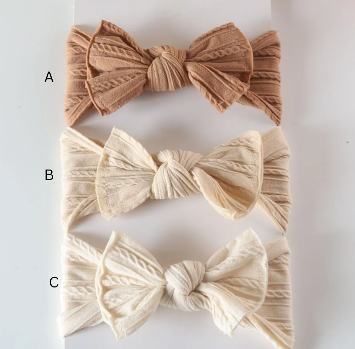 Nylon Bow Headbands