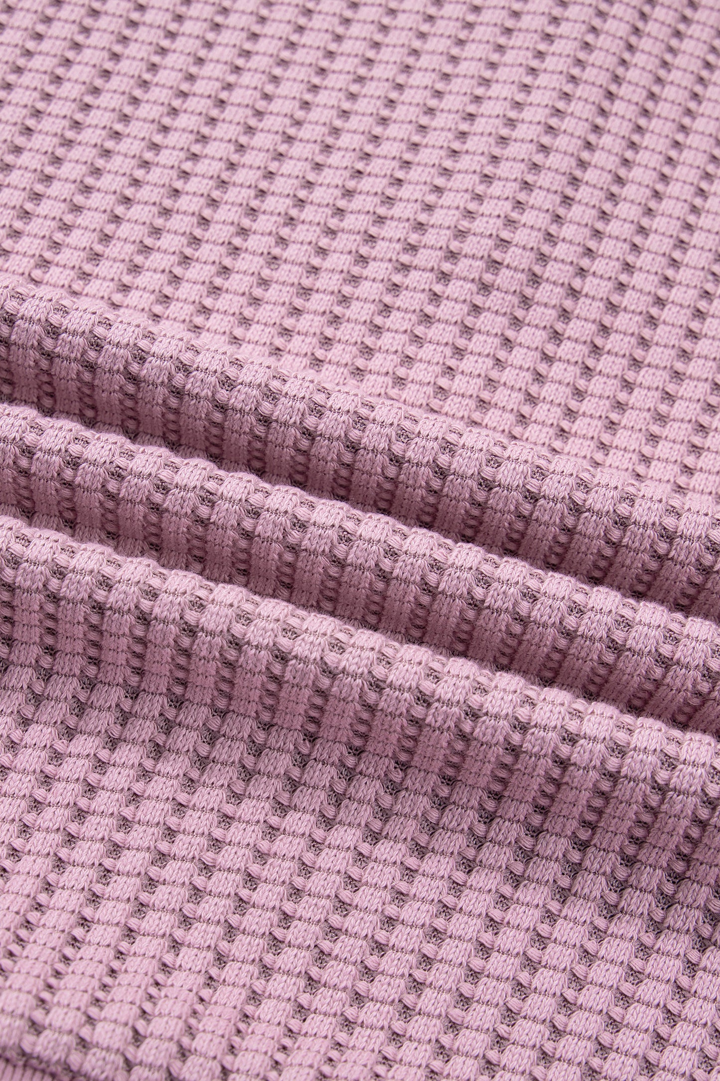 Casual Solid Color Textured Snap Button Collared Baggy Top