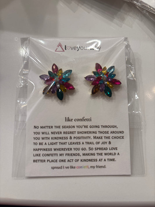 Loveyourwhy Confetti Earrings
