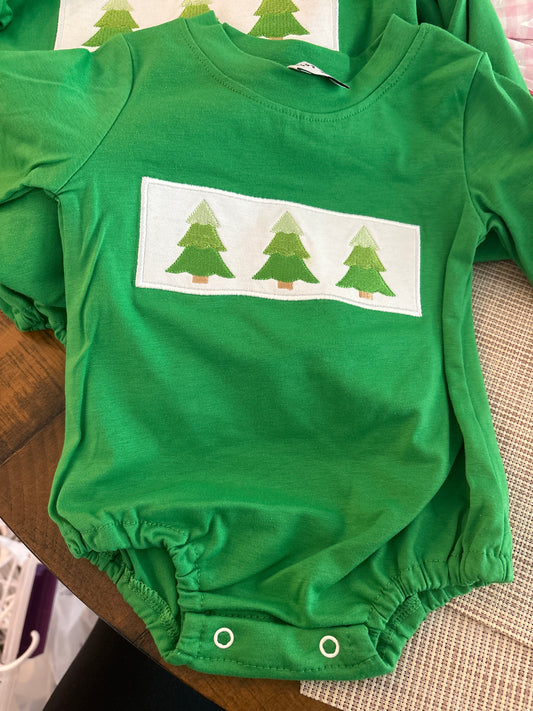 Embroidered 3 Tree Bubble