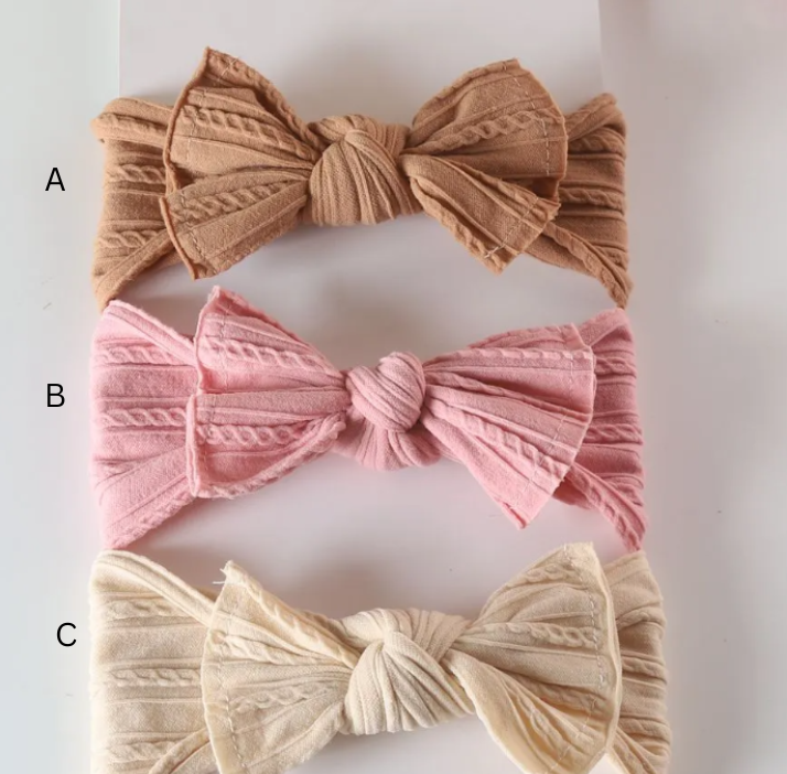 Nylon Bow Headbands