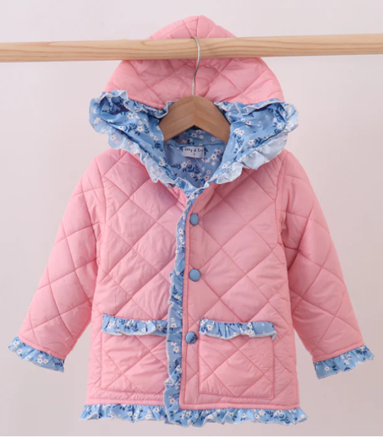 Floral Ruffle Jackets (Multiple Colors)