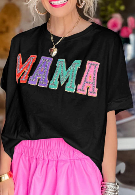 Pre-Order Chenille Patch MAMA Tee