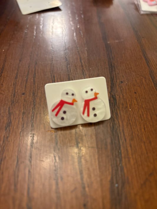 Snowman Earrings