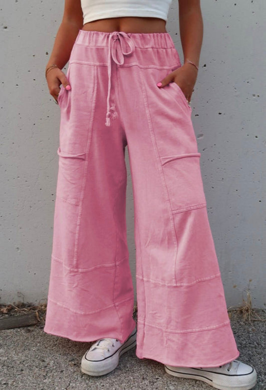 Pre-order Mineral Wash Drawstring Cargo Pants