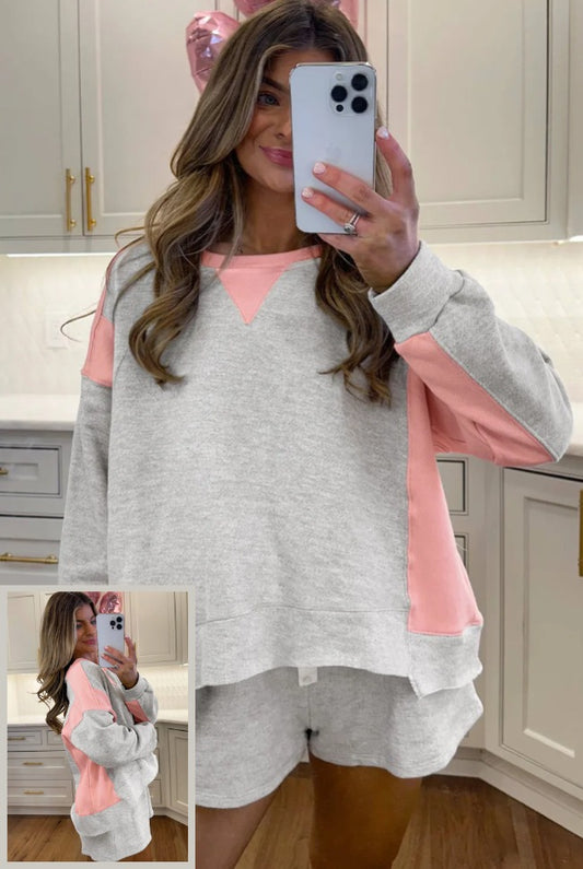 Pre-order Pink & Grey Lounge Set