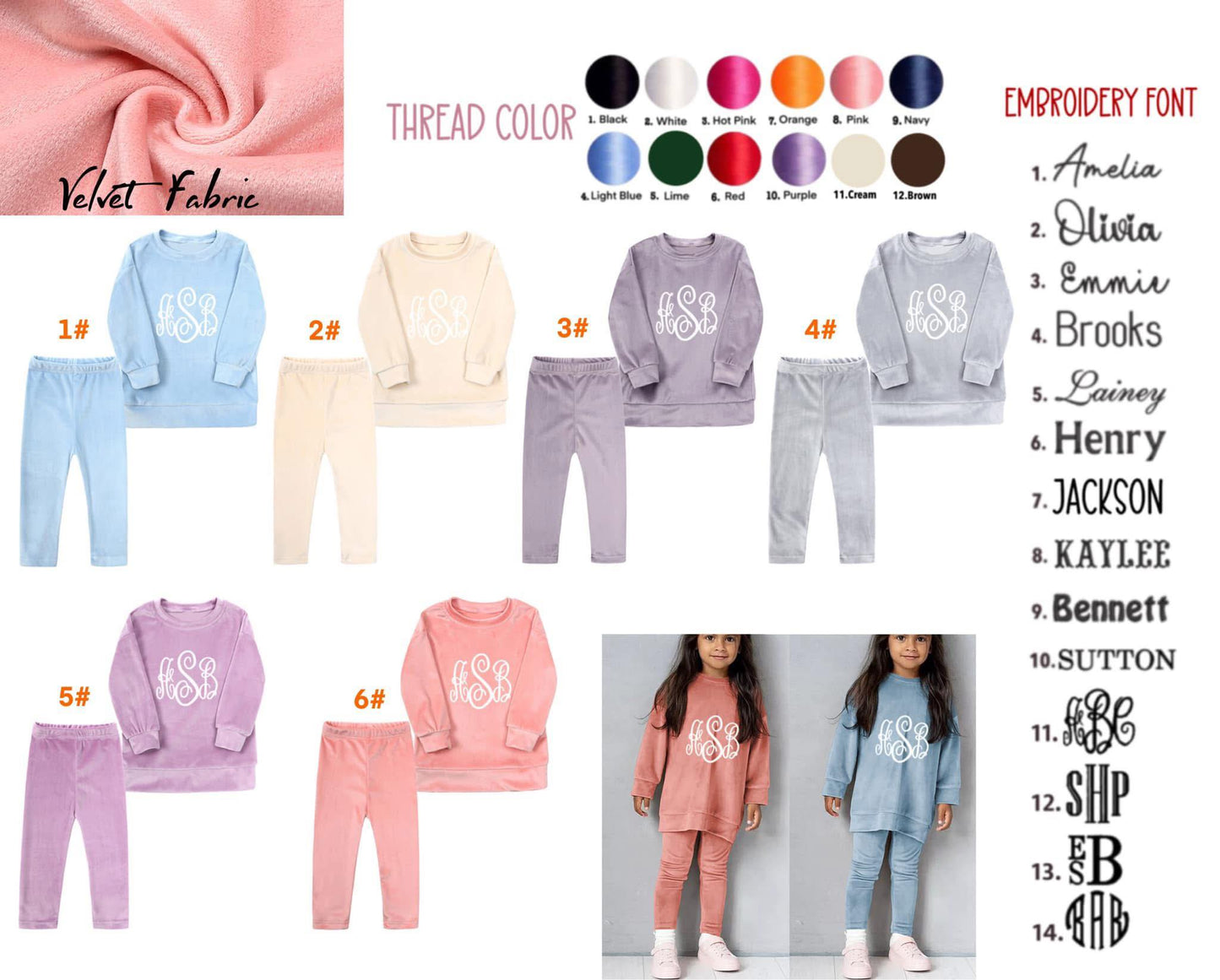 Velvet Pants Sets