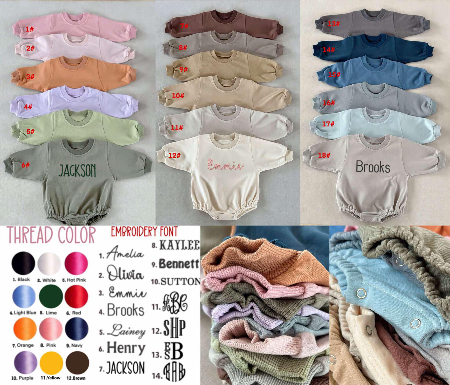 Pre-order Sweatshirt Bubbles 1-14