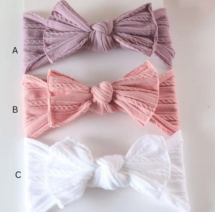 Nylon Bow Headbands