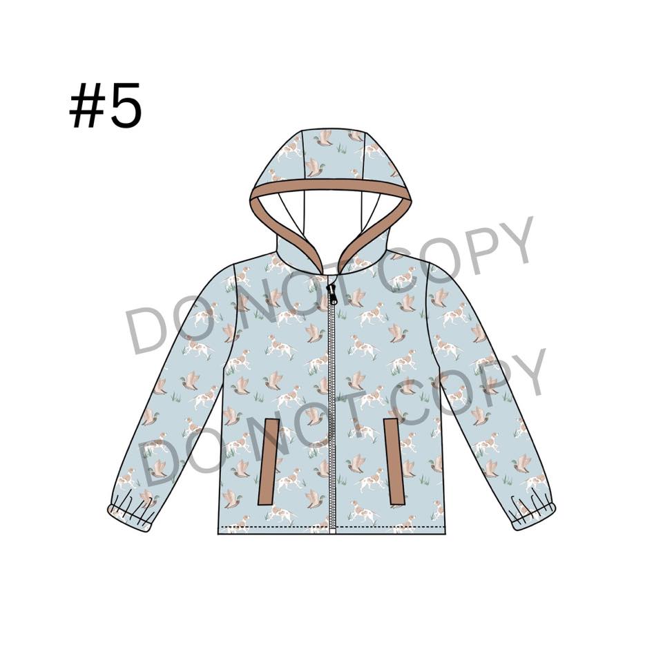 Pre-order Embroidered Patterned Rain Jackets