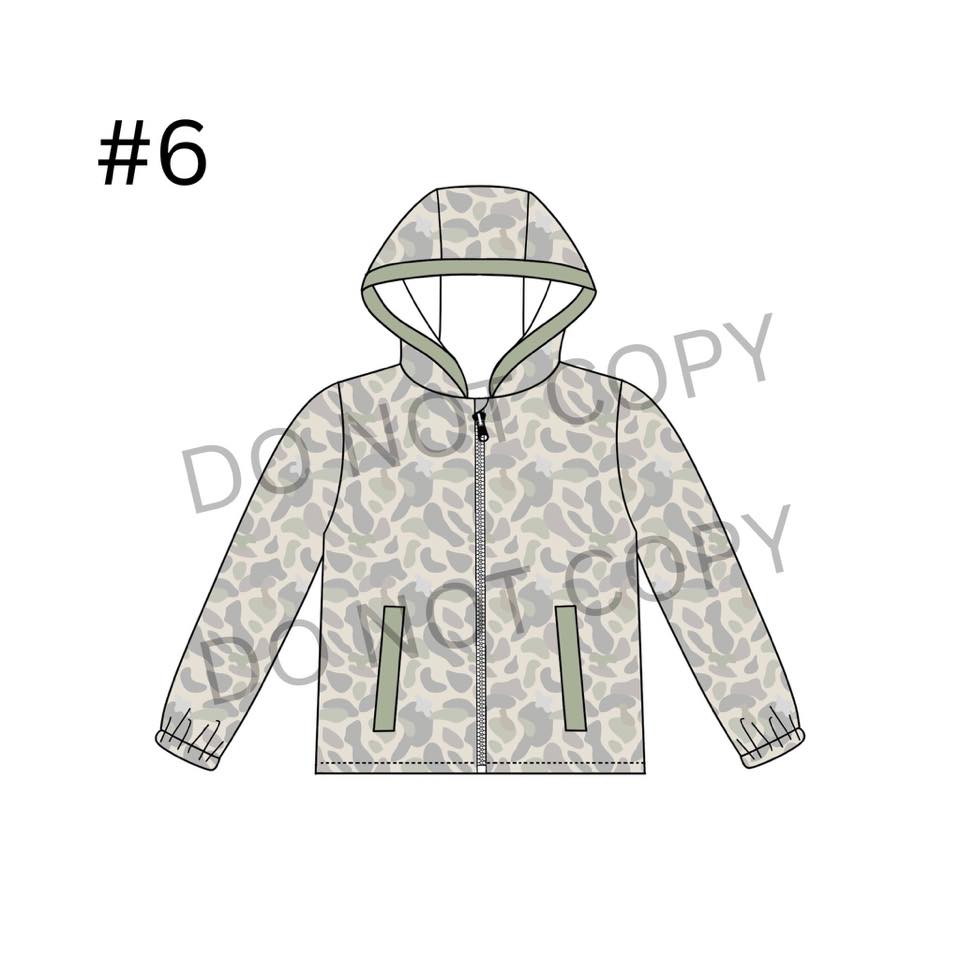 Pre-order Embroidered Patterned Rain Jackets