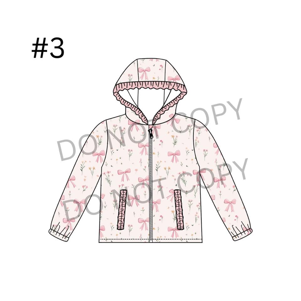 Pre-order Embroidered Patterned Rain Jackets