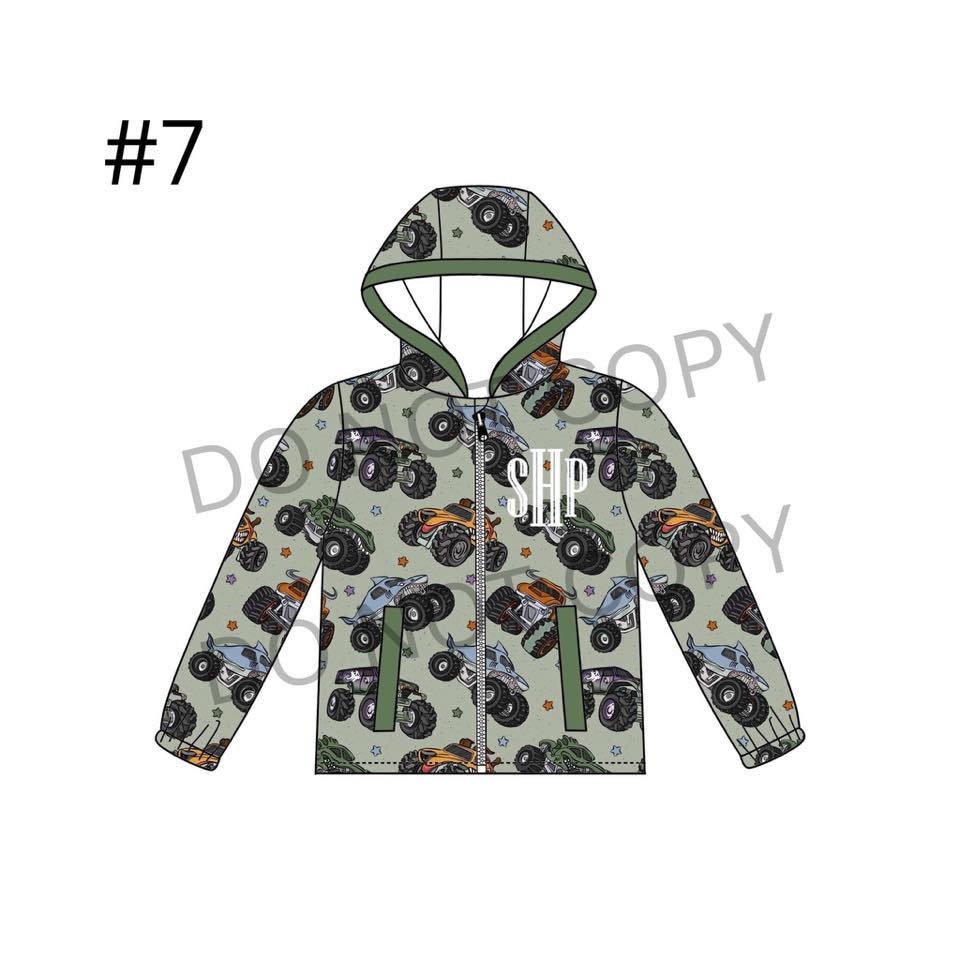 Pre-order Embroidered Patterned Rain Jackets