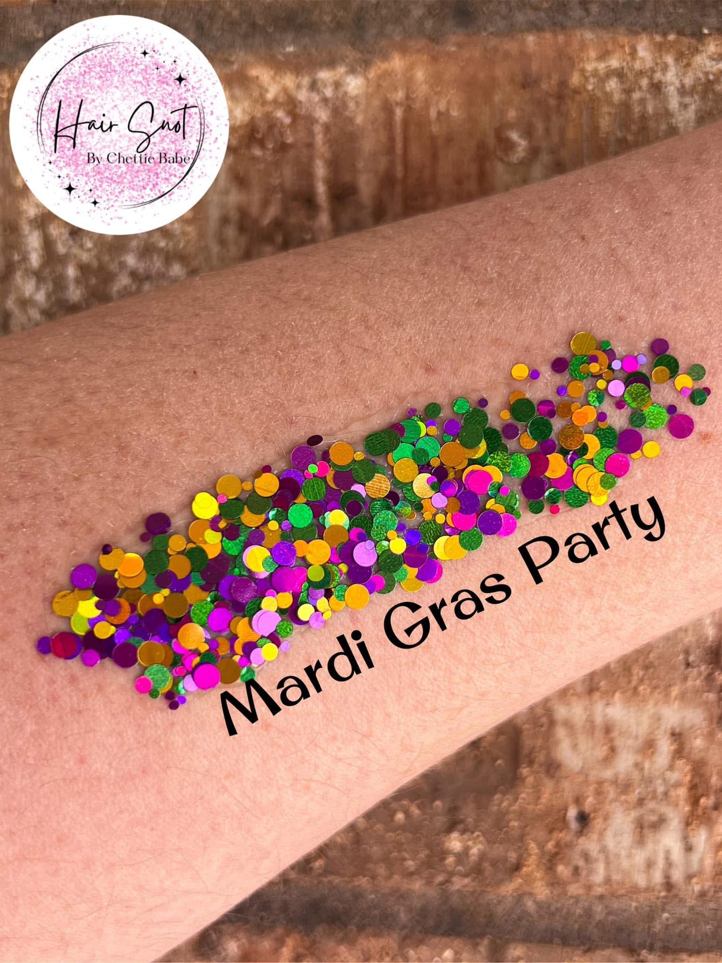 Mardi Gras Hair Glitter