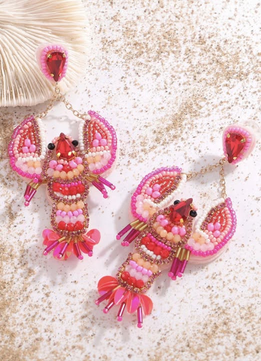 Crawfish Sequin Earrings