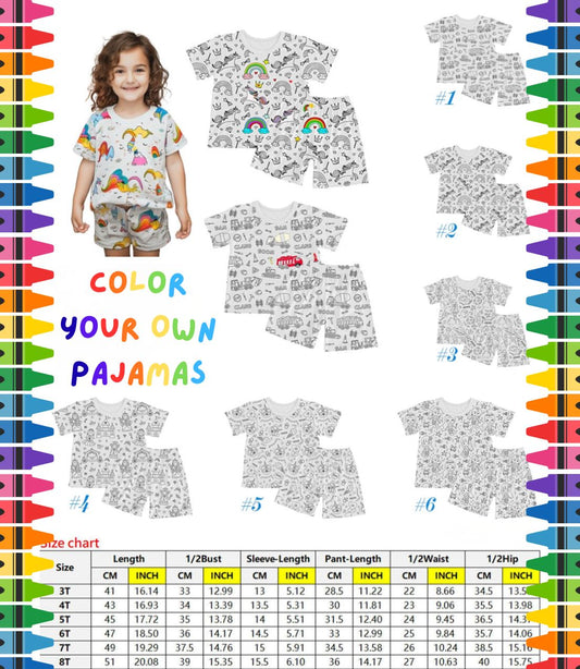 Pre-order Color Your Own Pajamas