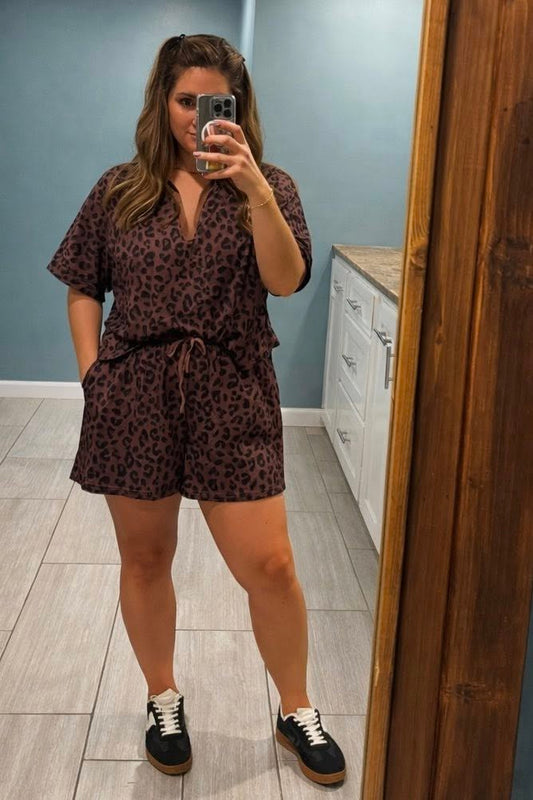 Leopard Short Set