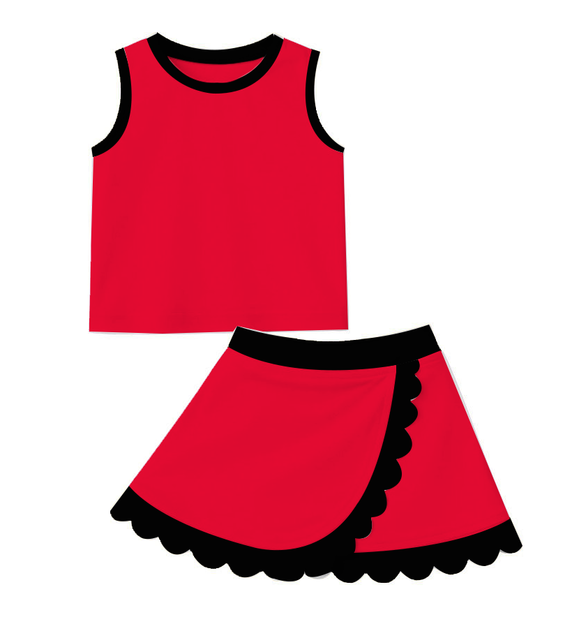 Pre-order Athletic Scalloped Skort Sets