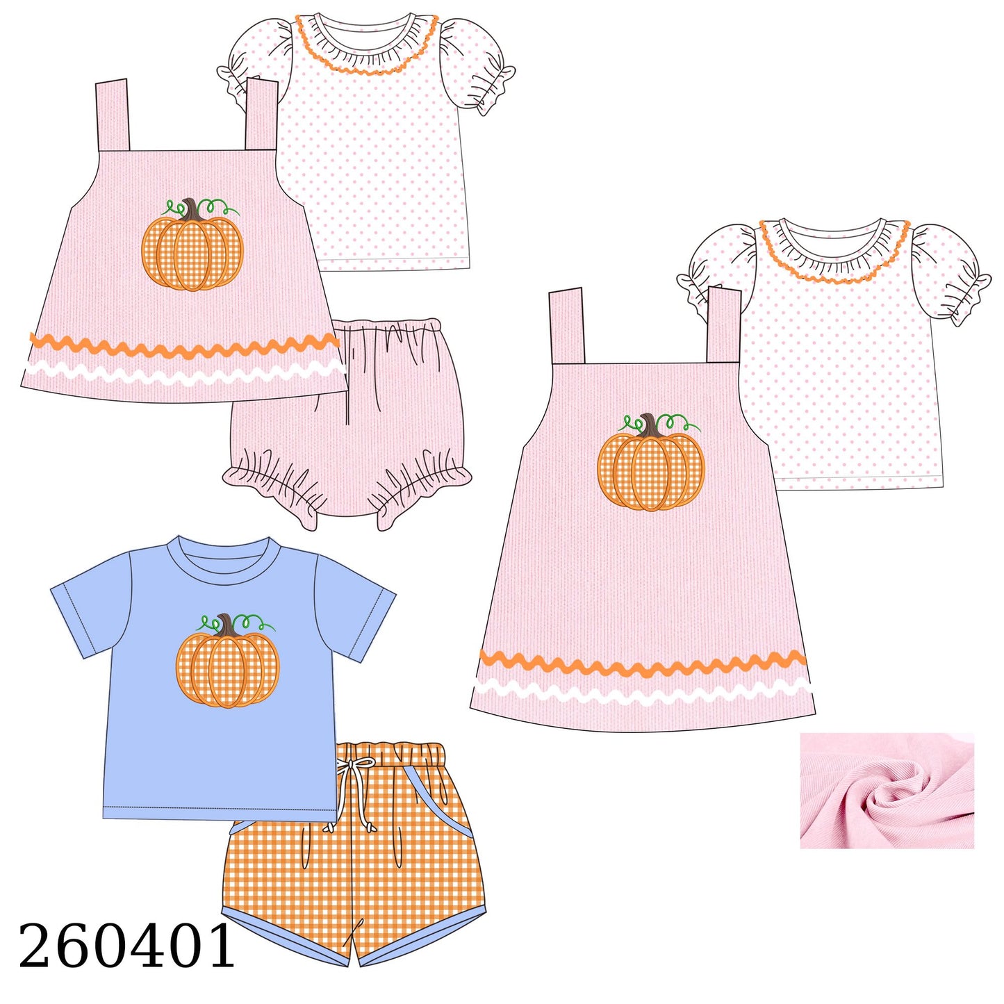 Applique Pumpkin RicRac Collection