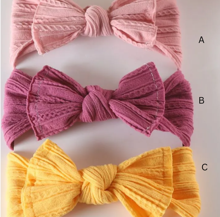 Nylon Bow Headbands