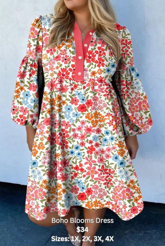 Pre-order Boho Blooms Dress