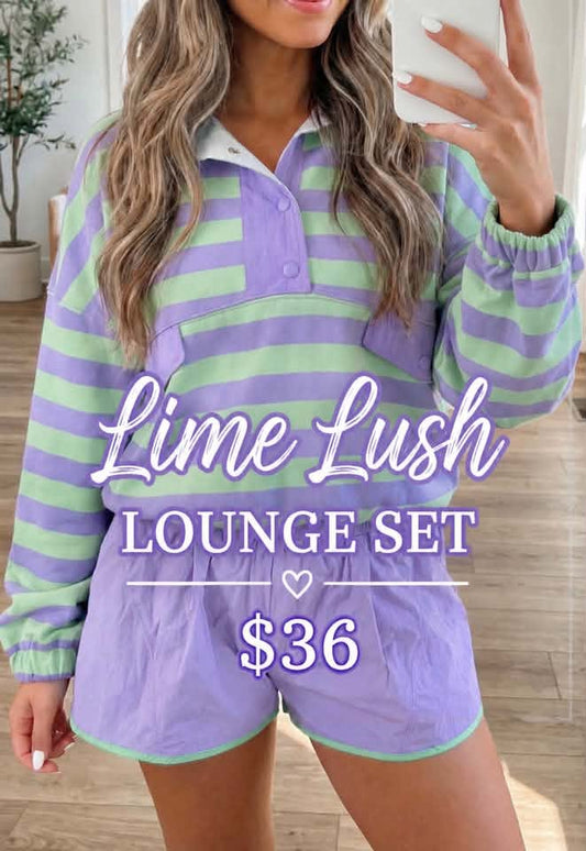 Pre-order Lime Lush Lounge Set