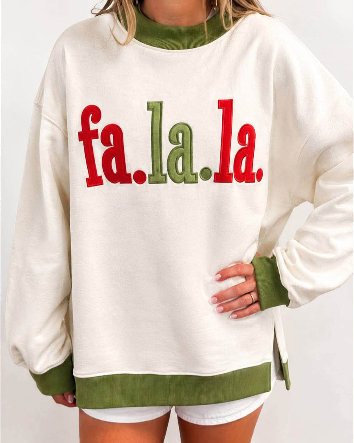 Christmas Embroidered Mocknecks