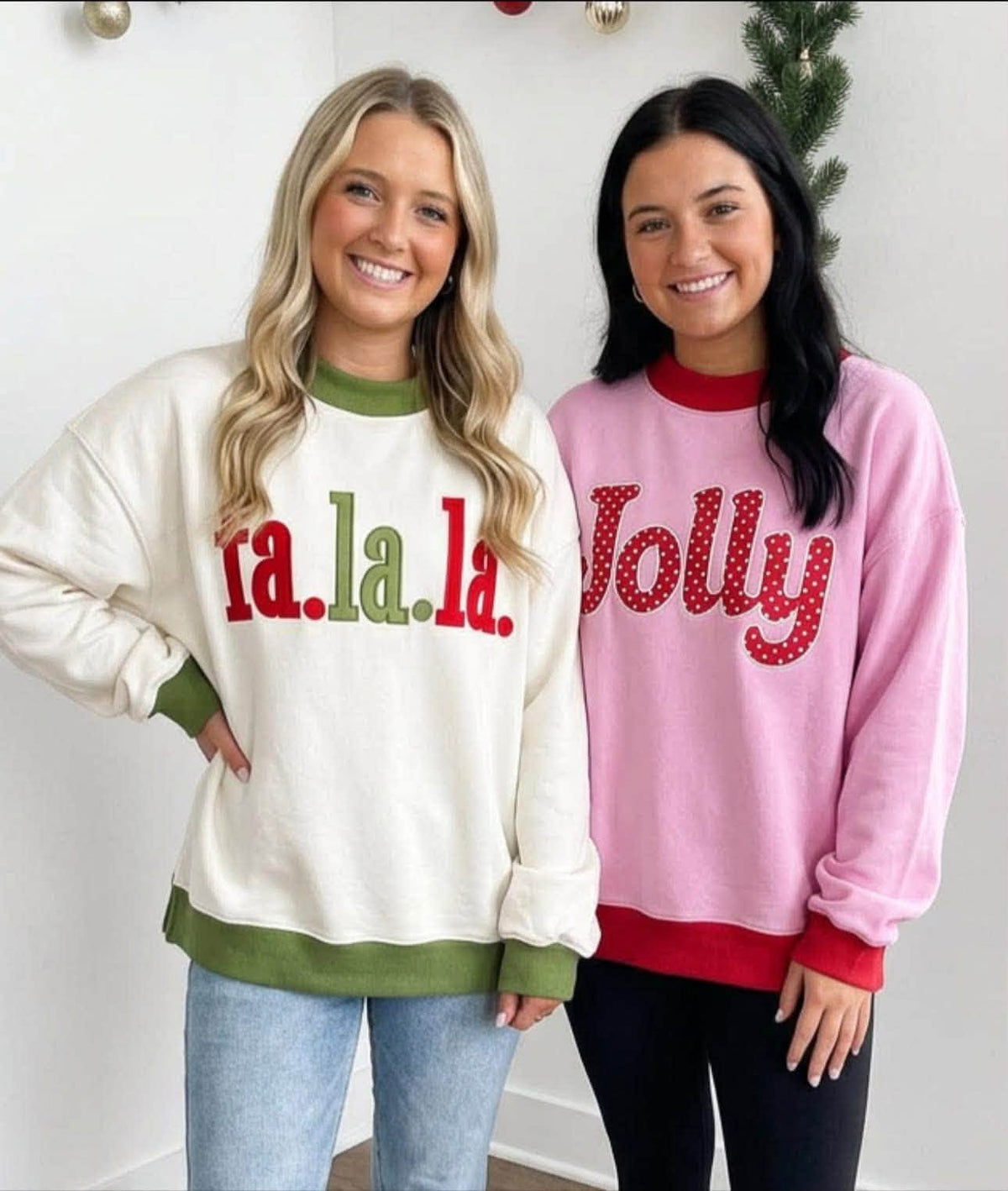 Christmas Embroidered Mocknecks
