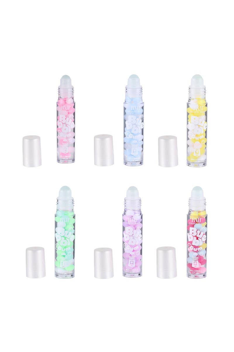 Bubble Gum Rollerball Lip Gloss -24 pc