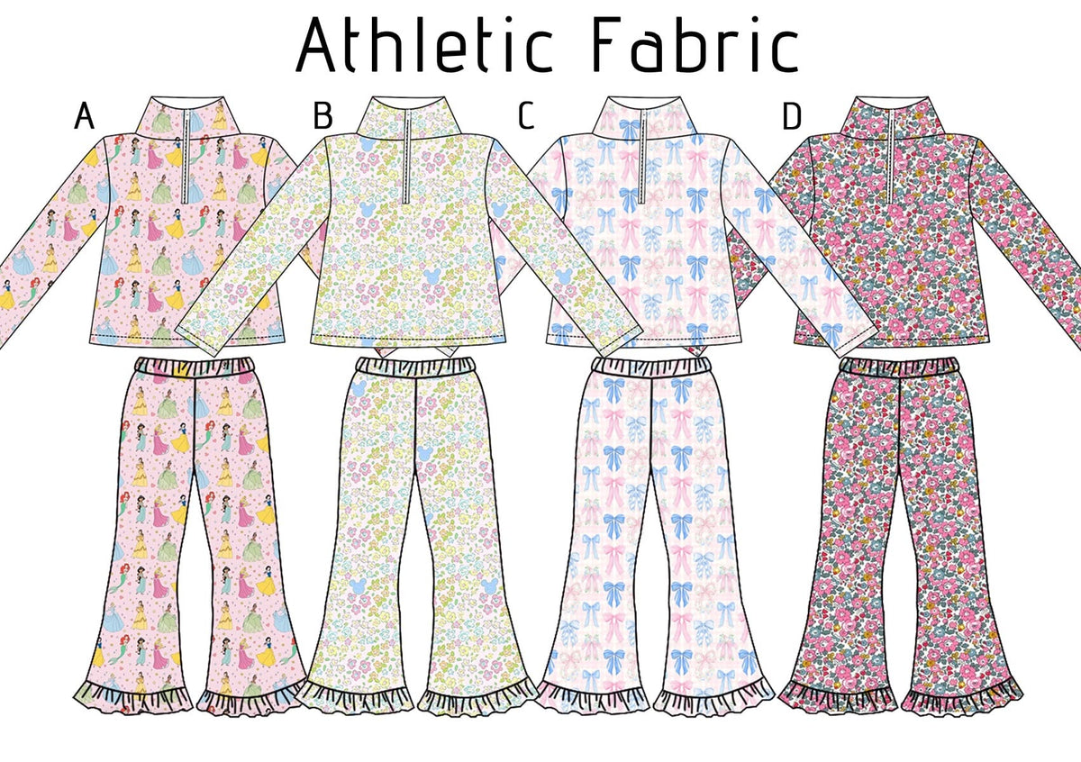 Pre-order Patterned Athletic Ruffle Sets