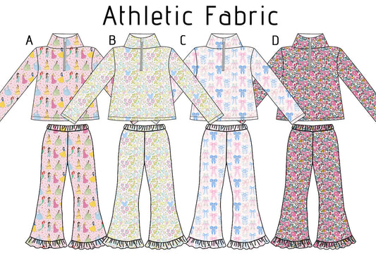 Pre-order Patterned Athletic Ruffle Sets