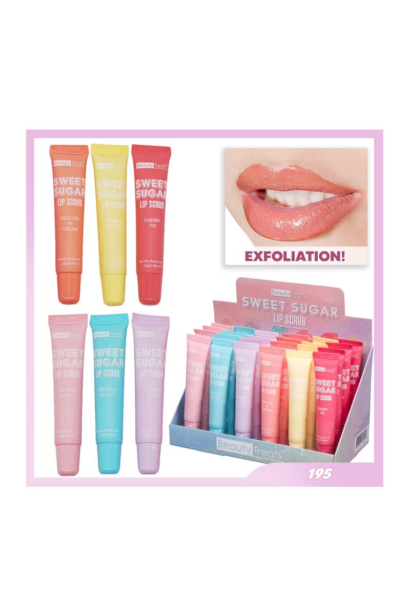 Sweet Sugar Lip Scrub - 24pc