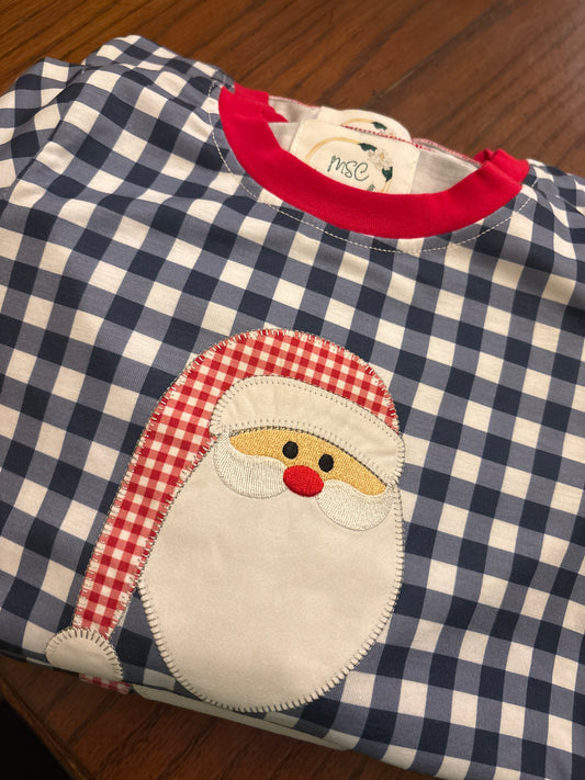 Navy Santa PJs