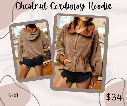 Pre-order Chestnut Corduroy Hoodie