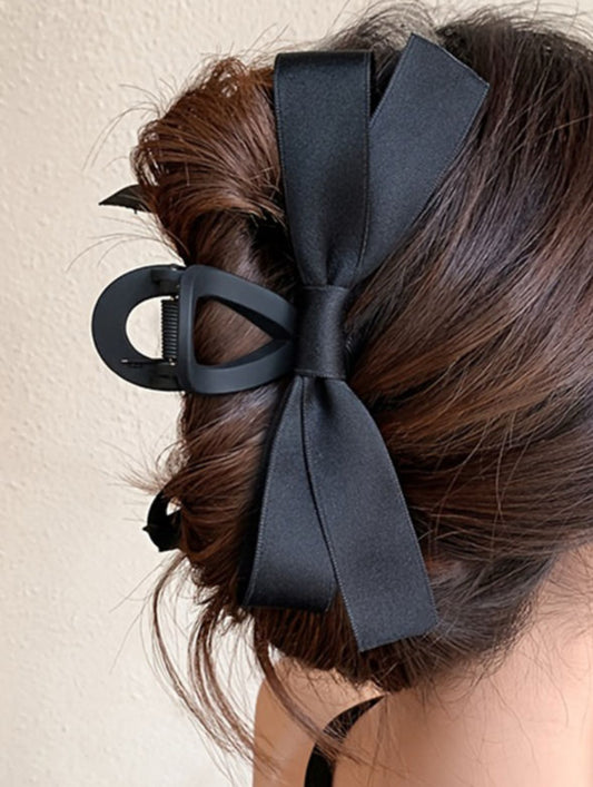 Black Bow Clip