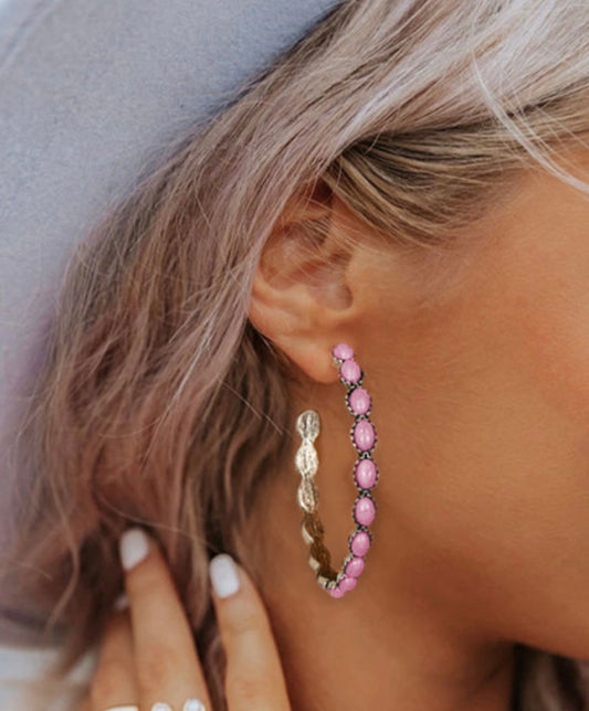 Pink Hoops