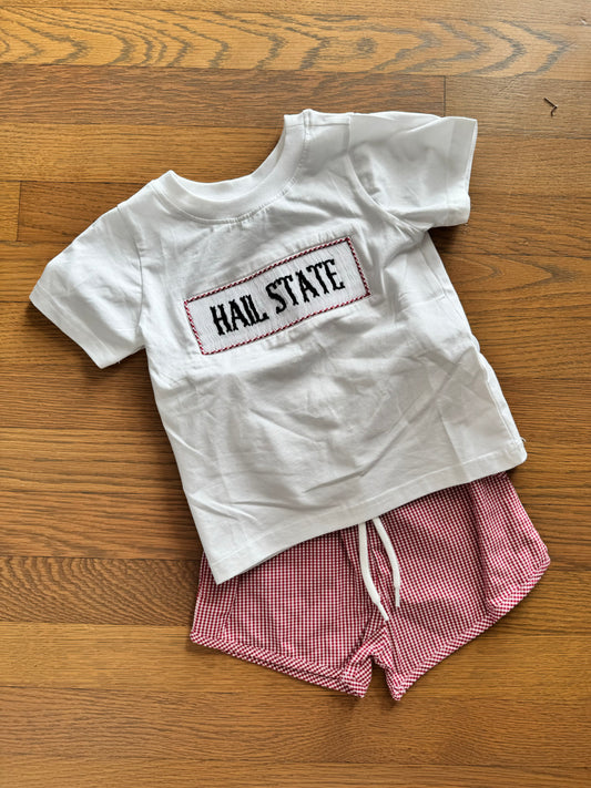 Hail State Smocked Short Set